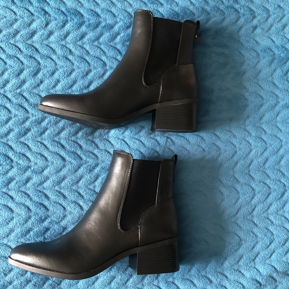 Vegan leather boots